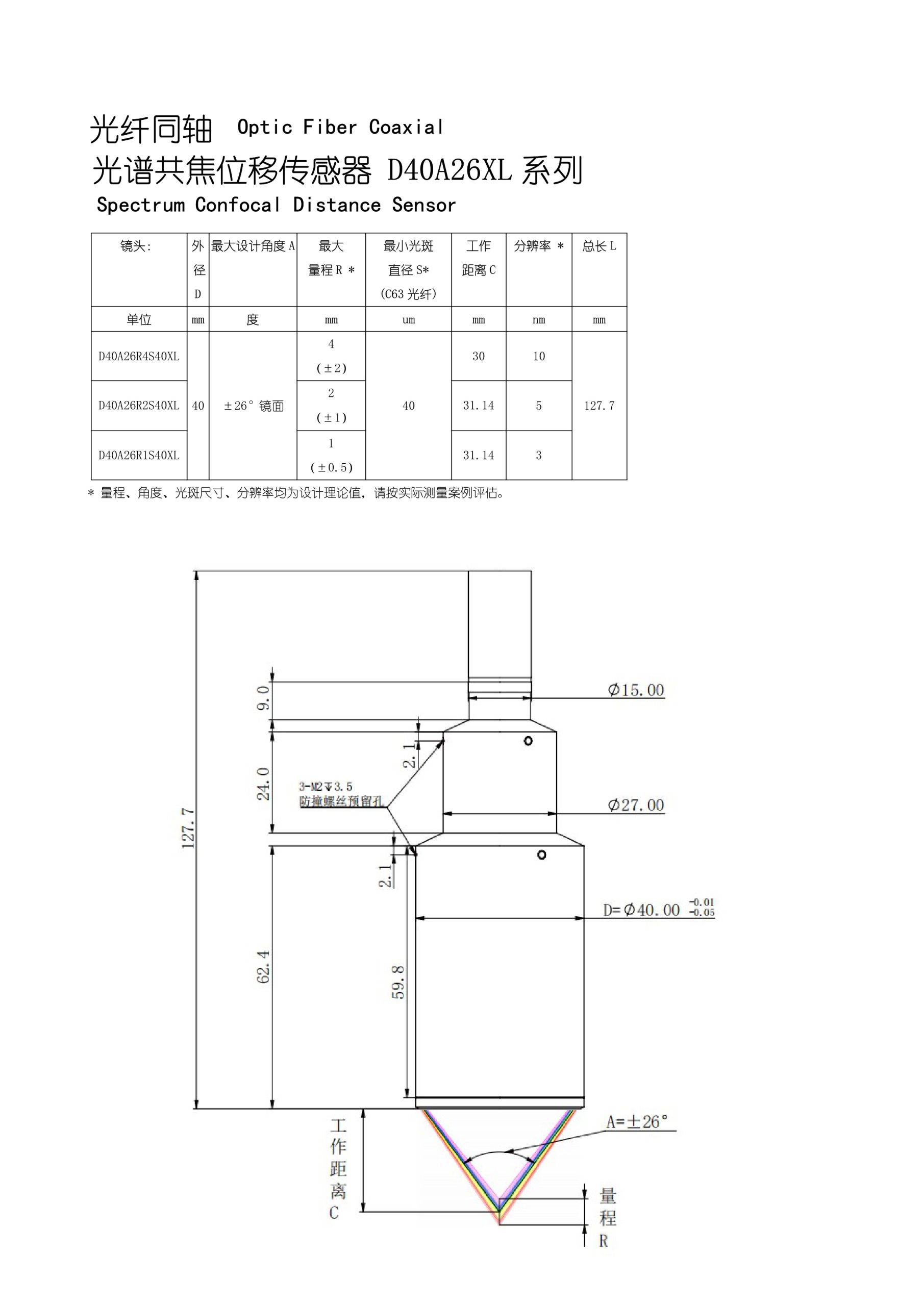 d40系列 测量探头