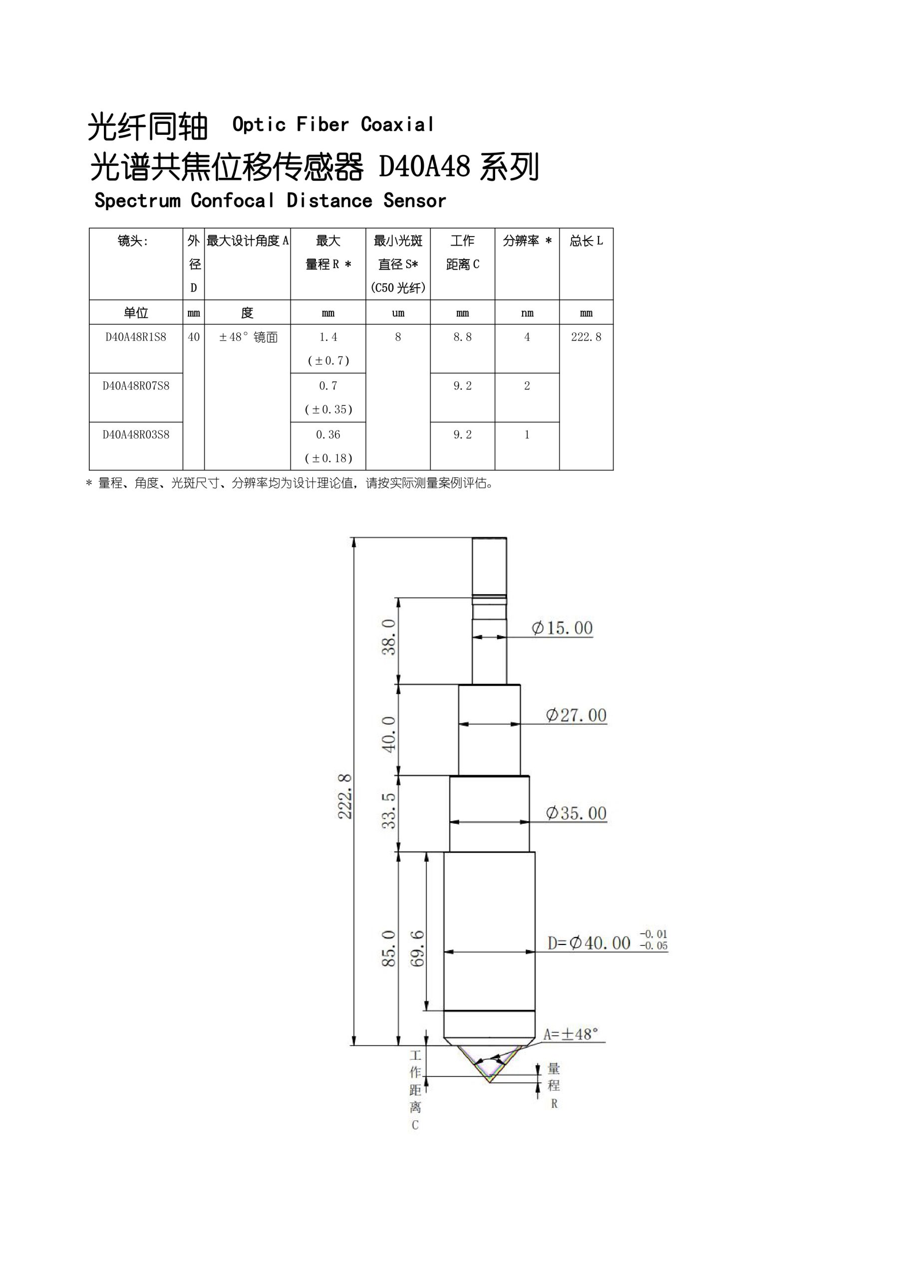 d40系列 测量探头