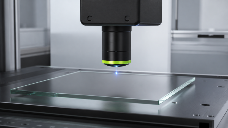 Dickenprüfung von Glassubstraten für Displays und Elektronik