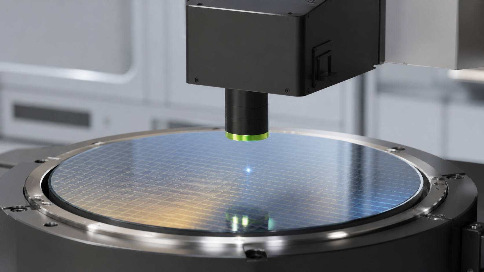Detecção de alta precisão da planicidade da superfície do wafer