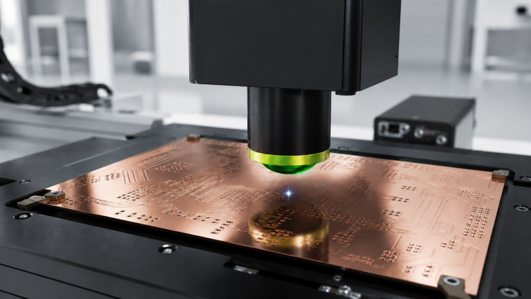 Berührungslose Messung der hochreflektierenden PCB-Oberfläche