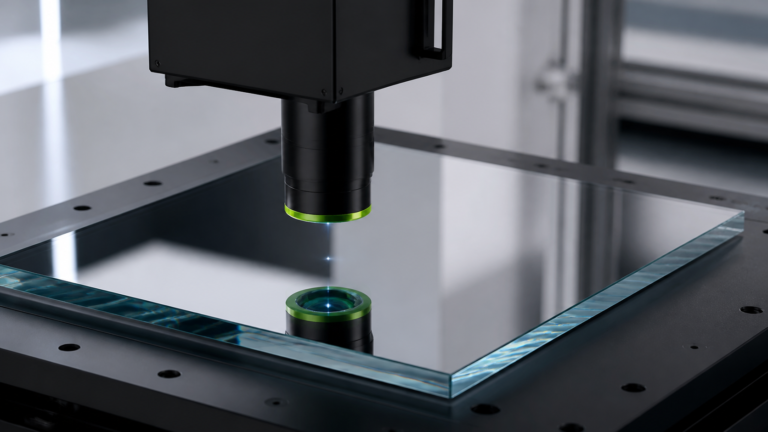 Berührungslose Messung hochreflektierender und transparenter Gläser