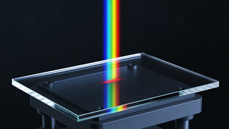 Berührungslose Messung hochreflektierender und transparenter Gläser – Titelbild des Anwendungsbeispiels von Liyi Technology