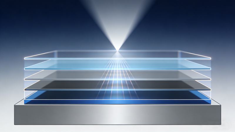 Dickenmessung mehrschichtiger Halbleiter‑Dünnschichten, Titelbild des Anwendungsbeispiels von Liyi Technology