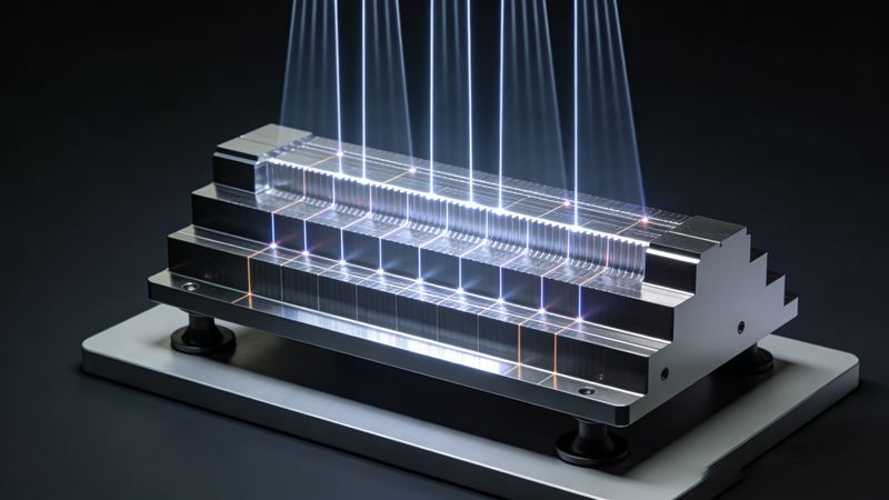 Detección de la altura y el desnivel en piezas estructurales ópticas de precisión, imagen de portada del caso de aplicación de Liyi Technology