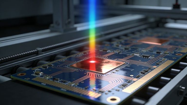 Imagem de capa do caso de aplicação da LiiYi Technology sobre medição sem contato de superfícies de PCB com alta refletividade