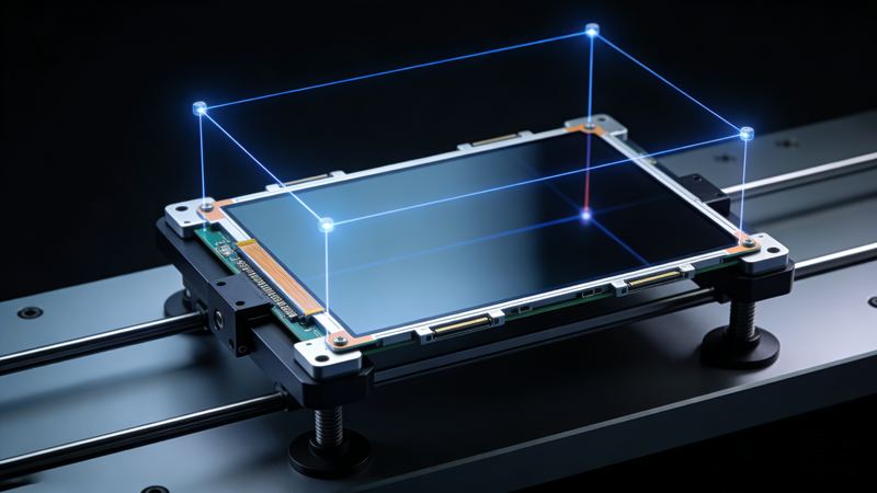 Präzise Höhenmessung von LCD‑Hintergrundbeleuchtungsmodulen, Titelbild des Anwendungsbeispiels von Liyi Technology