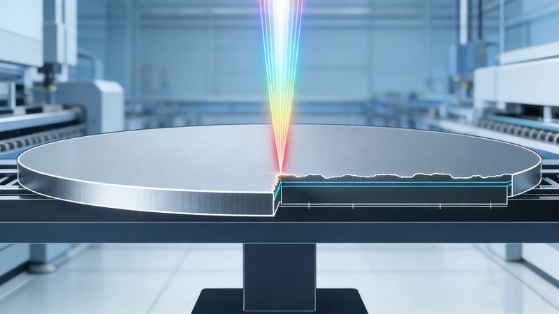 Contrôle de la hauteur des bords et des éclats après la découpe des plaquettes, image de couverture d’un cas d’application de Liyi Technology