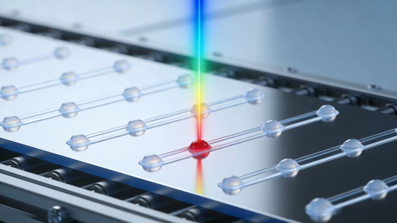 Imagen de portada del caso de aplicación de Liiyi para la medición de la altura de dispensado sobre sustratos de alta reflectividad