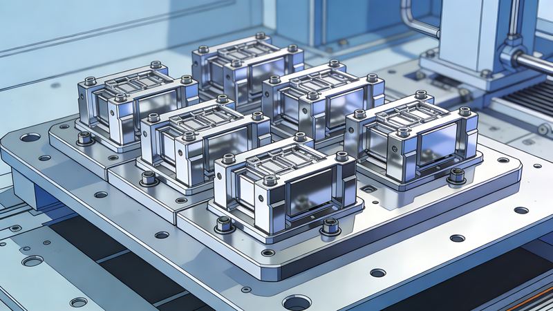 Prüfung von Höhe und Planlage metallischer Strukturteile – Titelbild eines Anwendungsbeispiels von Liyi Technology