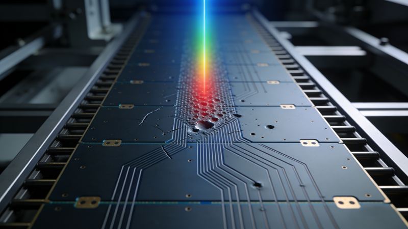 Imagem de capa do caso de aplicação da Liiyi Technology para a detecção da altura de pequenas imperfeições na superfície de placas de circuito impresso