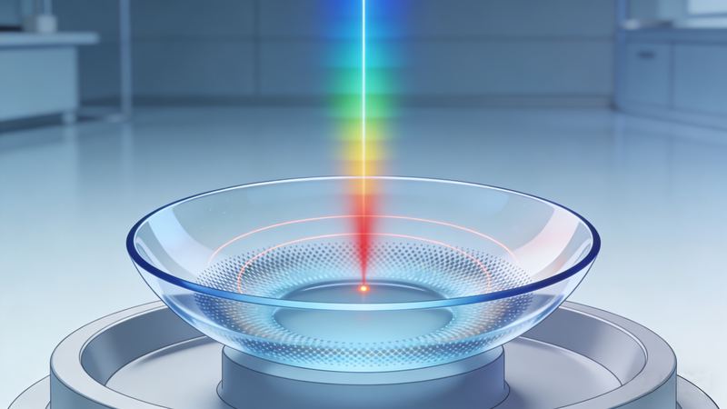 Determinación del espesor central y la curvatura de lentes de contacto, imagen de portada del caso de aplicación de Liiyi Technology