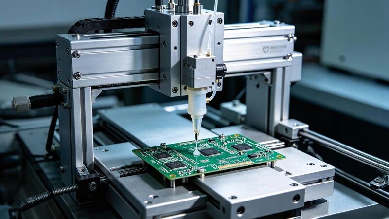 Liyi-Fallstudie | Spektral-konfokale Wegmesssensoren ermöglichen präzise Positionierungs- und Führungssteuerung von Klebstoffauftragsmaschinen – Titelbild der Fallstudie von Liyi Technology